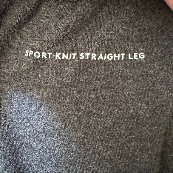 Bundle of 2 Lands’ End Sport Knit Straight Pants Maroon Charcoal Gray LP - Picture 7 of 9